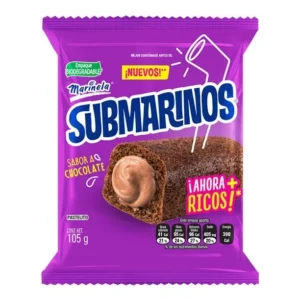 SUBMARINOS SABOR CHOCOLATE 105G