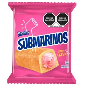 SUBMARINOS SABOR FRESA 105G